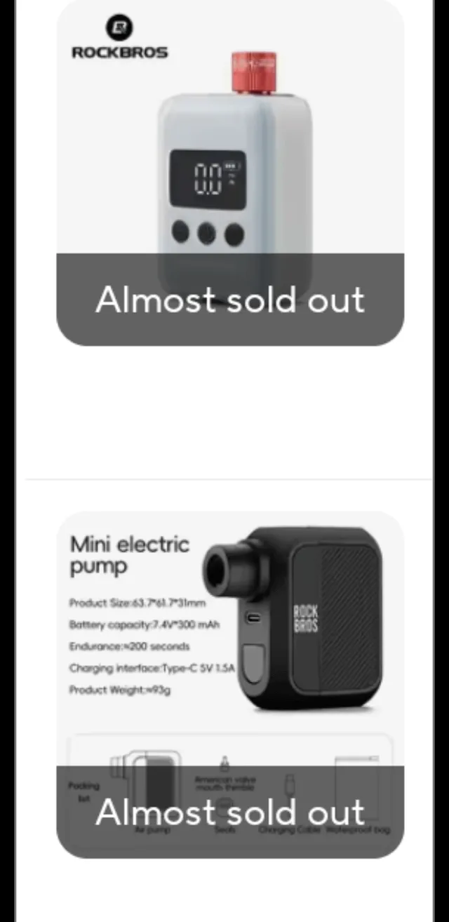 ROCKBROS Mini Bike Pump